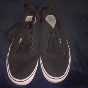 Size 7 Vans Off The Wall Black & White Shoes